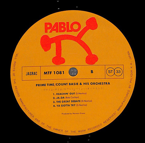 Count Basie Orchestra - Prime Time (Vinyl, LP, Album, Stereo)