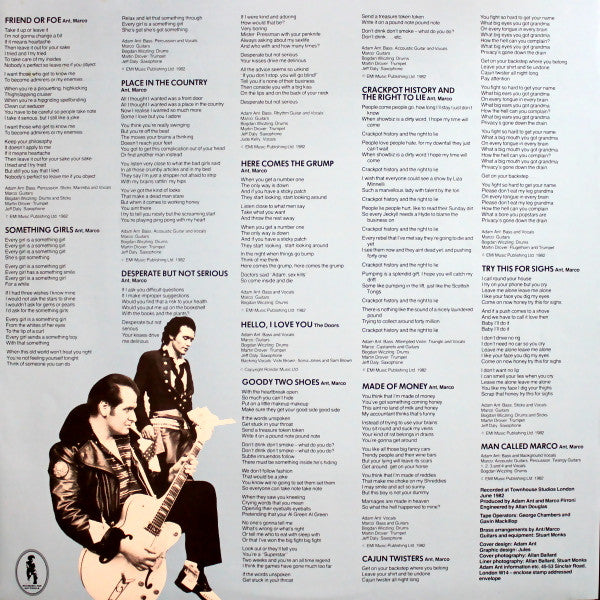 Adam Ant - Friend Or Foe (Vinyl, LP, Album) Very Good Plus (VG+) / Very Good Plus (VG+)