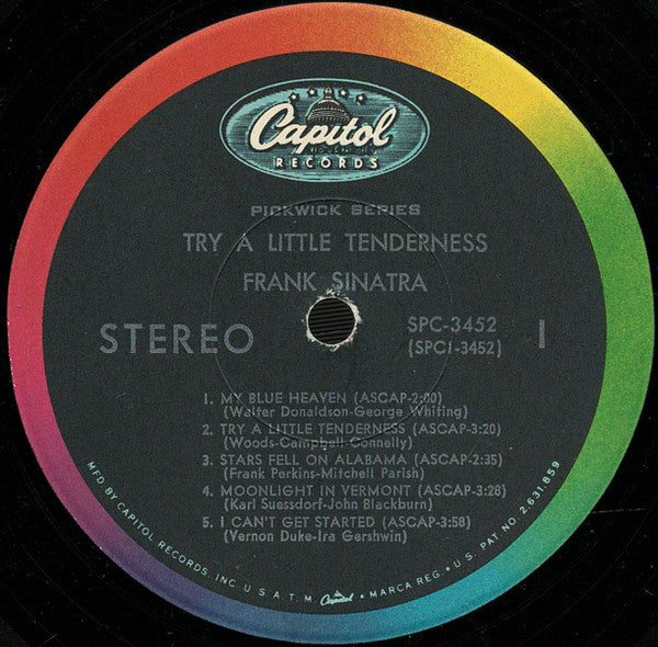 Frank Sinatra - Try A Little Tenderness (Vinyl, LP, Compilation, Stereo) Good Plus (G+) / Good Plus (G+)