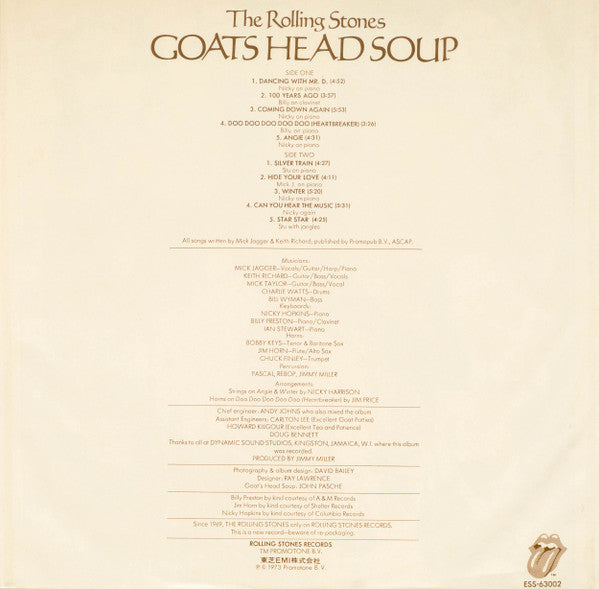 The Rolling Stones - Goats Head Soup (Vinyl, LP, Album, Reissue)