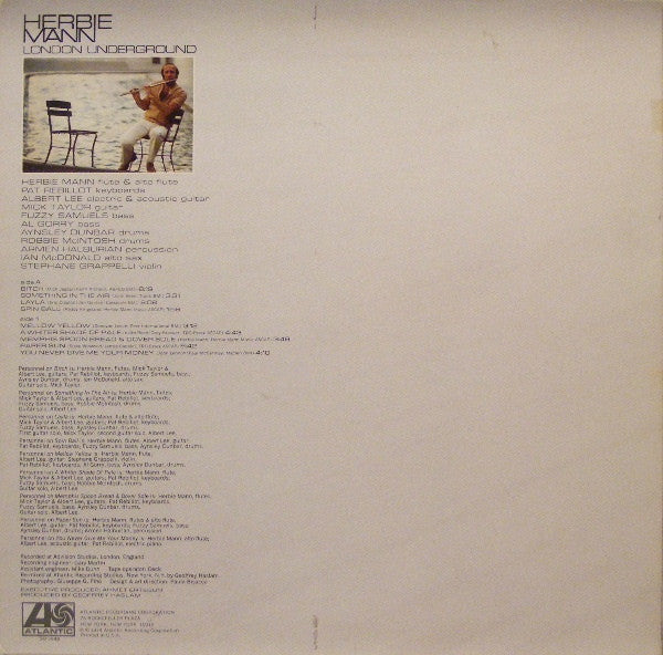 Herbie Mann - London Underground (Vinyl, LP, Album, Stereo) Good Plus (G+) / Very Good (VG)