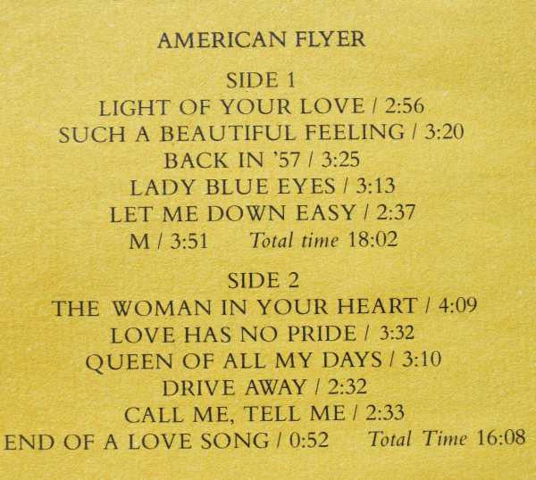 American Flyer - American Flyer (Vinyl, LP, Album) Good Plus (G+) / Good (G)