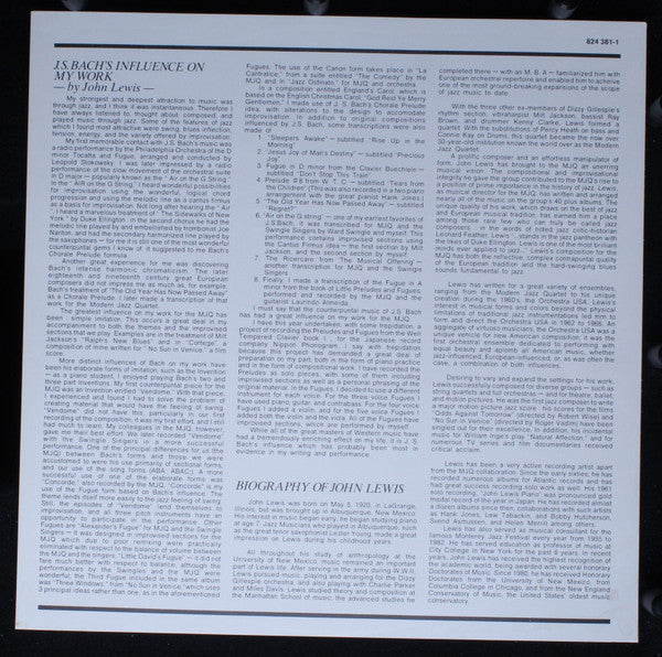 Johann Sebastian Bach - J.S. Bach Preludes And Fugues From The Well-Tempered Clavier Book 1 (Vinyl, LP, Album) Very Good Plus (VG+) / Very Good Plus (VG+)
