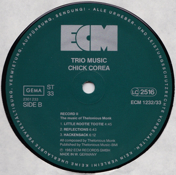 Chick Corea - Trio Music (Vinyl, LP, Album)