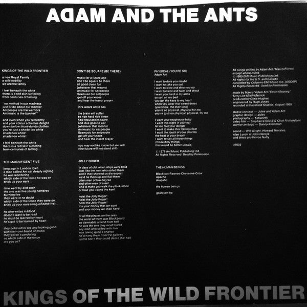 Adam And The Ants - Kings Of The Wild Frontier (Vinyl, LP, Album, S...