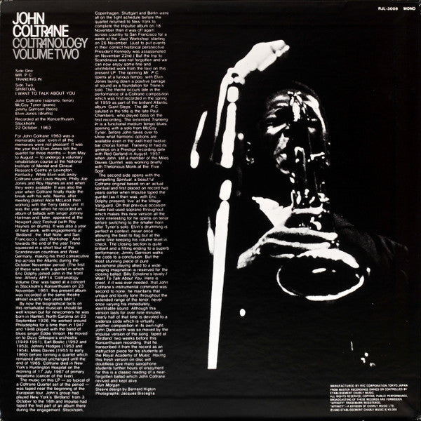 John Coltrane - Coltranology Volume Two (Vinyl, LP, Album, Mono) Near Mint (NM or M-) / Near Mint (NM or M-)