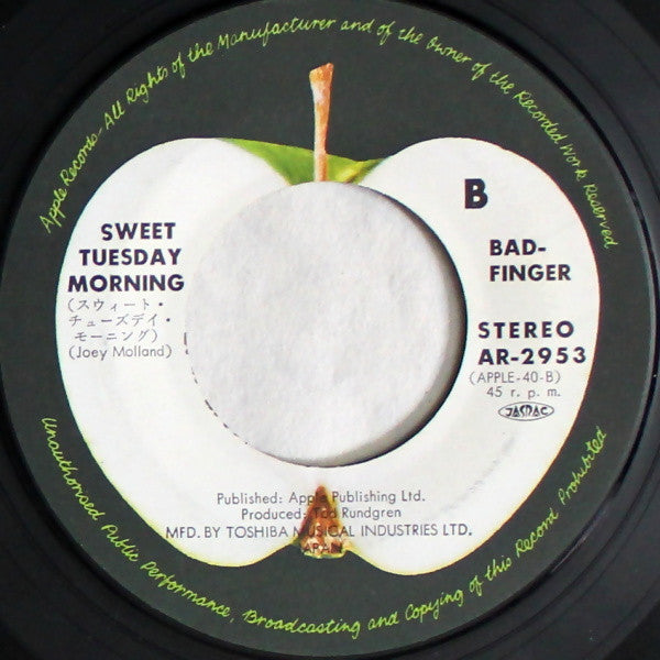 Badfinger - Day After Day (Vinyl, 7", 45 RPM, Single) Near Mint (NM or M-) / Very Good (VG)