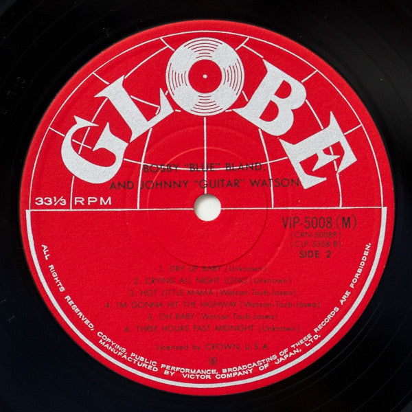 Bobby Bland - Bobby "Blue" Bland And Johnny "Guitar" Watson (Vinyl, LP, Reissue, Mono) Very Good Plus (VG+) / Very Good (VG)