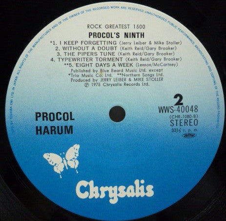 Procol Harum - Procol's Ninth (Vinyl, LP, Album, Reissue) Very Good Plus (VG+) / Very Good (VG)