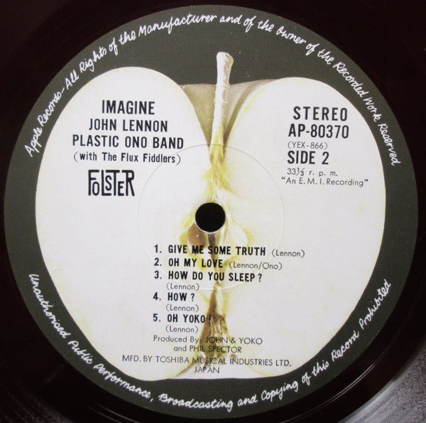 John Lennon - Imagine (Vinyl, LP, Album) Very Good (VG) / Very Good Plus (VG+)