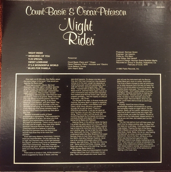 Count Basie - Night Rider (Vinyl, LP, Album, Stereo)