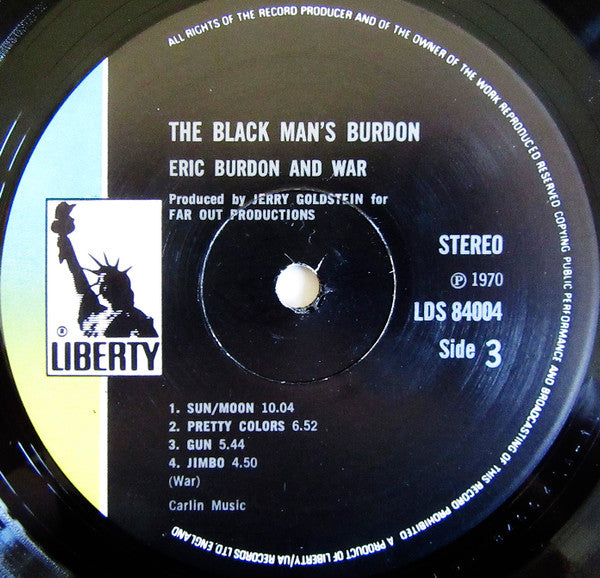 Eric Burdon & War - The Black-Man's Burdon (2xVinyl, LP, Album, Stereo) Good Plus (G+) / Good (G)