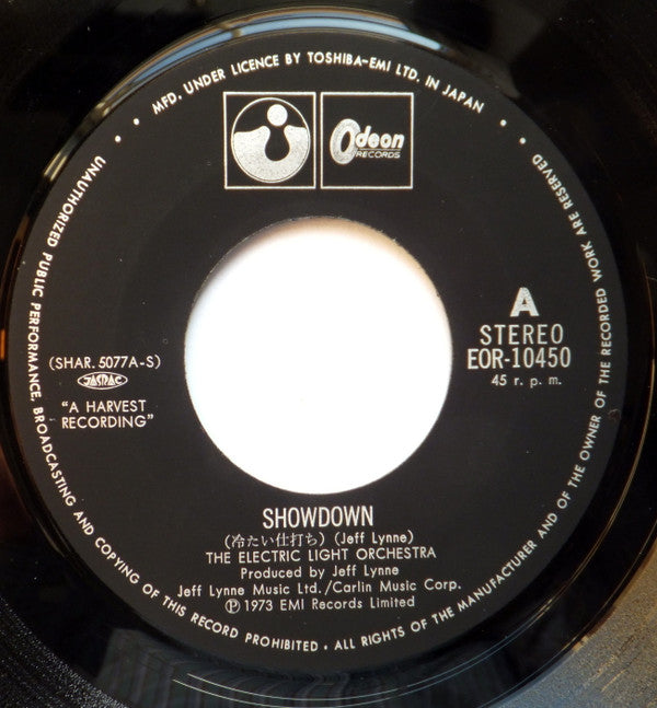 Electric Light Orchestra - Showdown = 冷たい仕打ち (Vinyl, 7", 45 RPM, Single, Stereo) Good Plus (G+) / Very Good Plus (VG+)