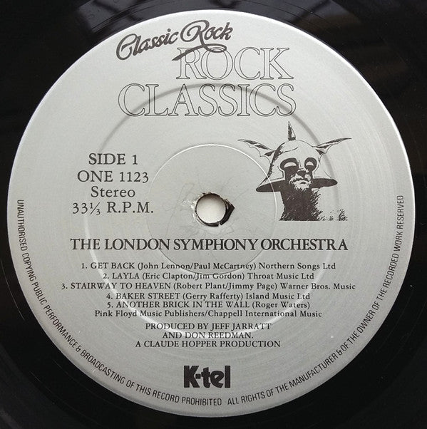 London Symphony Orchestra - Classic Rock Rock Classics (Vinyl, LP, Album) Very Good (VG) / Very Good Plus (VG+)