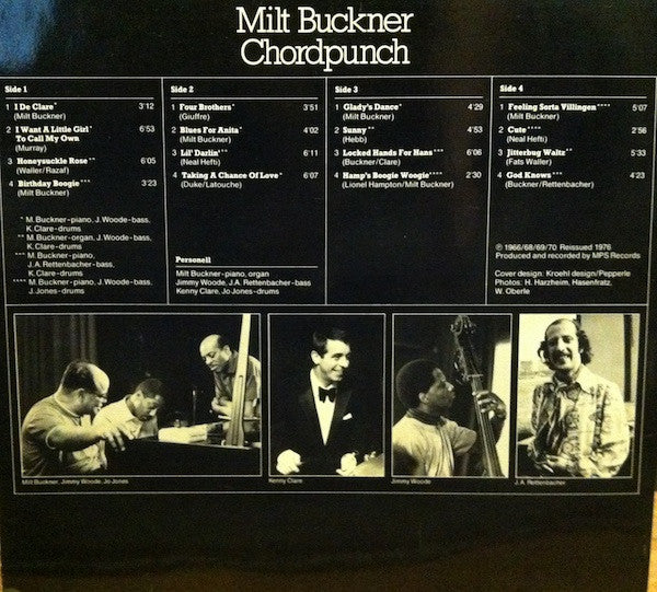 Milt Buckner - Chordpunch (2xVinyl, LP, Album, Compilation, Stereo) Very Good Plus (VG+) / Very Good Plus (VG+)