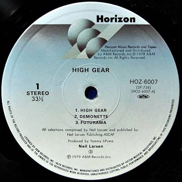 Neil Larsen - High Gear (Vinyl, LP, Album) Very Good Plus (VG+) / Very Good (VG)