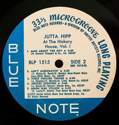 Jutta Hipp - At The Hickory House Volume 1 (Vinyl, LP, Album, Reiss...