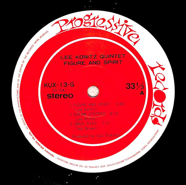 Lee Konitz Quintet - Figure & Spirit (Vinyl, LP, Album) Very Good Plus (VG+) / Very Good (VG)