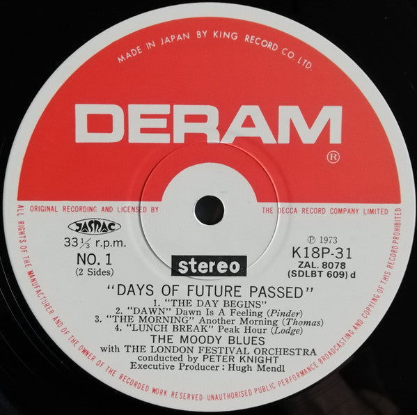The Moody Blues - Days Of Future Passed (Vinyl, LP, Album, Stereo, Reissue) Very Good (VG) / Very Good (VG)