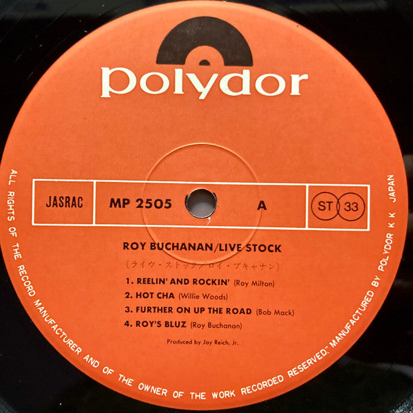 Roy Buchanan - Live Stock (Vinyl, LP, Album)