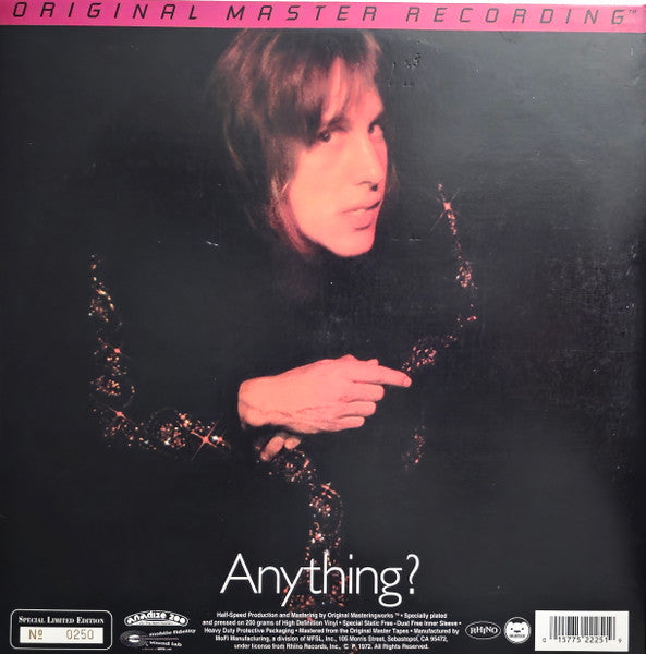 Todd Rundgren - Something / Anything? (2xVinyl, LP, Limited Edition, Numbered, Remastered, Stereo) Mint (M) / Mint (M)
