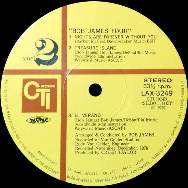 Bob James - BJ4 (Vinyl, LP, Album, Limited Edition, Reissue, Stereo)