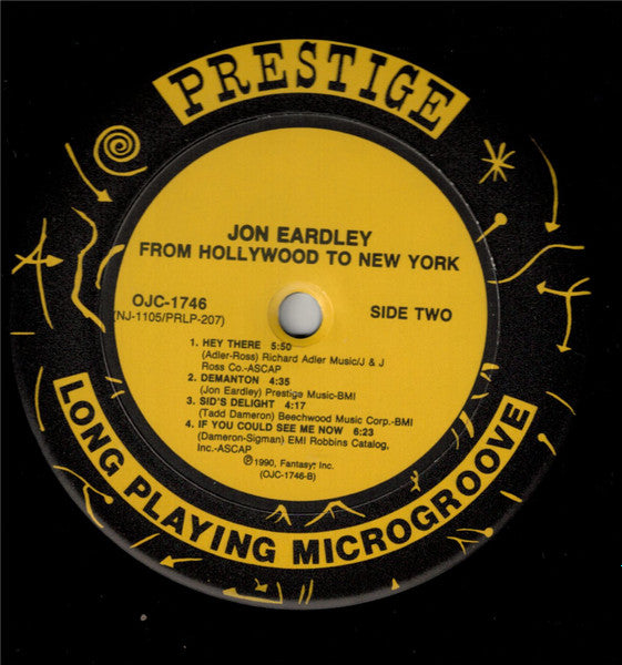 Jon Eardley - From Hollywood To New York (Vinyl, LP, Compilation, R...