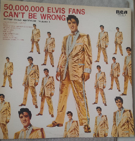 Elvis Presley - 50,000,000 Elvis Fans Can't Be Wrong (Elvis' Gold Records, Vol. 2) (Vinyl, LP, Compilation, Reissue, Stereo) Very Good Plus (VG+) / Very Good (VG)