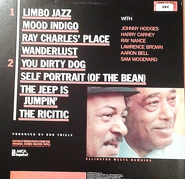 Duke Ellington - Duke Ellington Meets Coleman Hawkins (Vinyl, LP, Album, Reissue, Remastered) Good Plus (G+) / Very Good Plus (VG+)