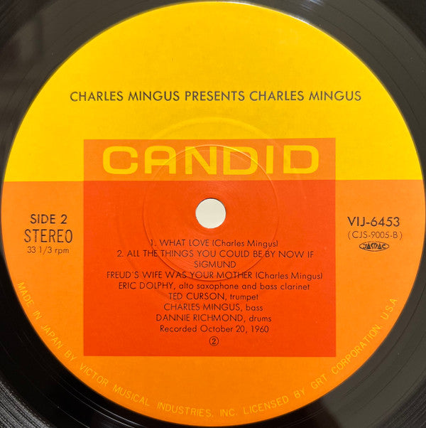 Charles Mingus - Presents Charles Mingus = ミンガス・プレゼンツ・ミンガス (Vinyl, LP, Album, Reissue, Stereo) Very Good (VG) / Very Good (VG)
