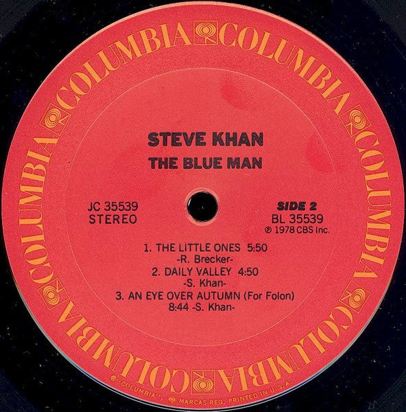 Steve Khan - The Blue Man (Vinyl, LP, Album, Stereo) Very Good Plus (VG+) / Very Good (VG)
