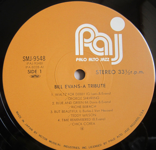 Various - Bill Evans ~ A Tribute (Vinyl, LP, Album)
