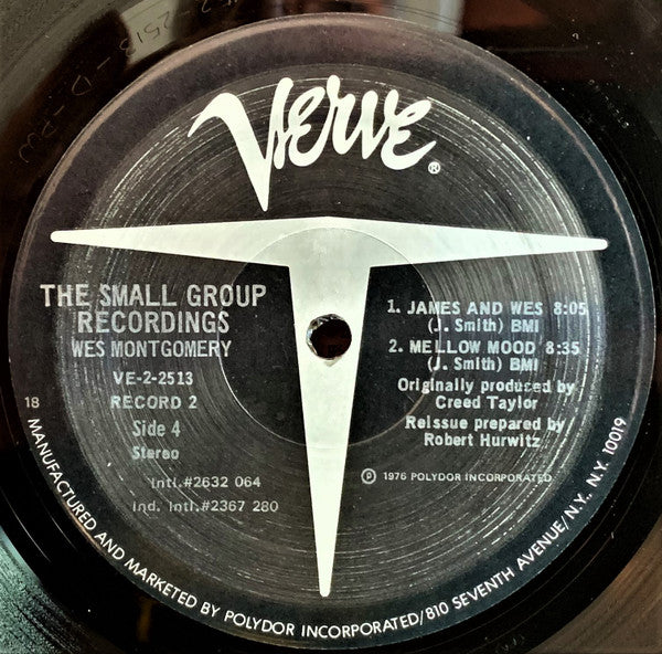 Wes Montgomery - The Small Group Recordings (2xVinyl, LP, Album, Compilation) Good Plus (G+) / Very Good (VG)