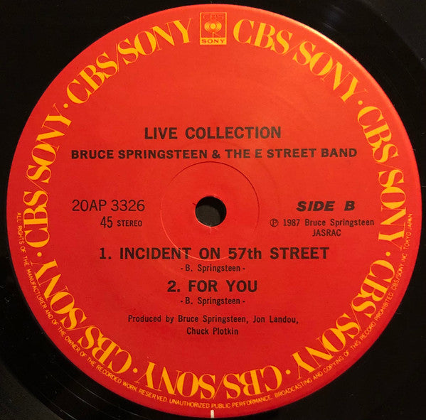 Bruce Springsteen & The E-Street Band - Live Collection (Vinyl, 12"...