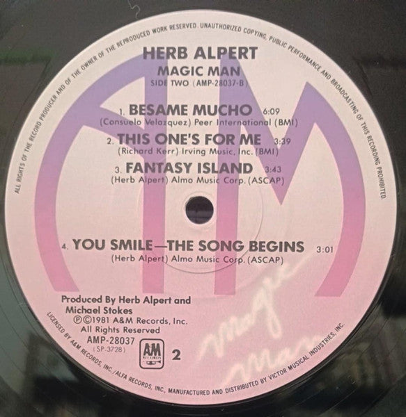 Herb Alpert - Magic Man (Vinyl, LP, Album)
