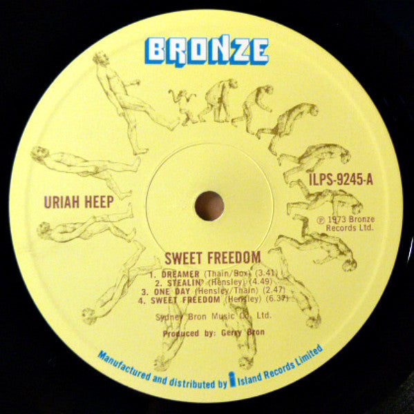 Uriah Heep - Sweet Freedom (Vinyl, LP, Album, Stereo) Good Plus (G+) / Very Good (VG)