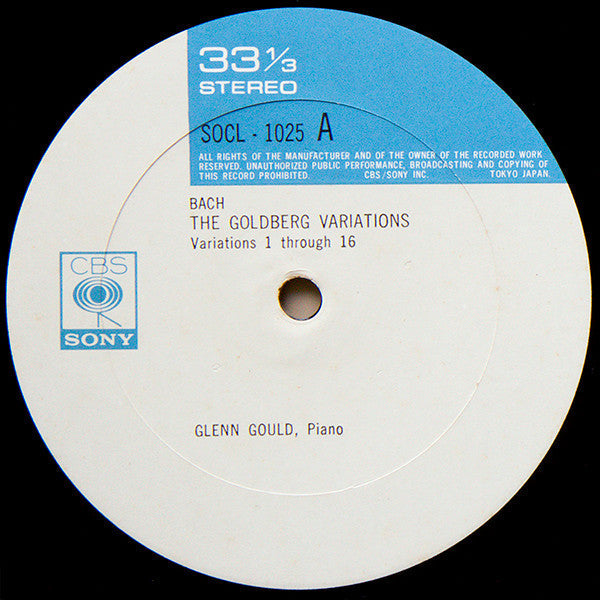 Johann Sebastian Bach - Bach: The Goldberg Variations = ゴールドベルク変奏曲 (Vinyl, LP, Album, Stereo) Very Good Plus (VG+) / Very Good (VG)