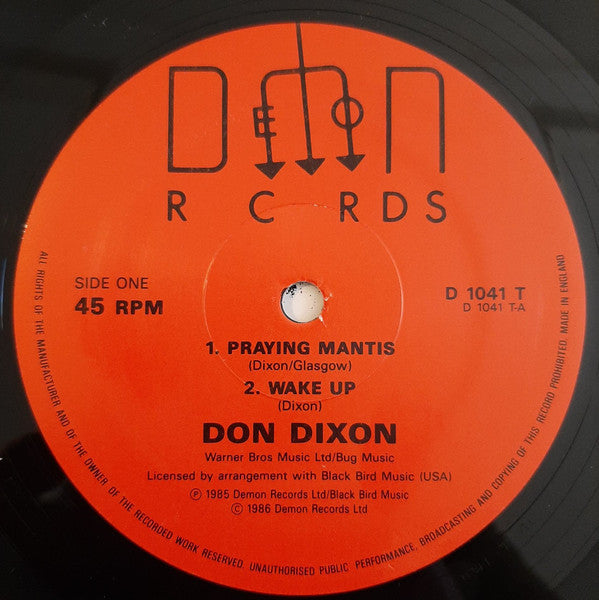 Don Dixon - Praying Mantis (Vinyl, 12", 45 RPM) Very Good (VG) / Very Good Plus (VG+)