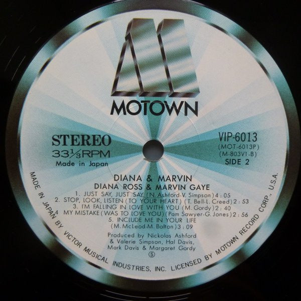 Diana Ross - Diana & Marvin (Vinyl, LP, Album, Reissue) Very Good Plus (VG+) / Very Good (VG)