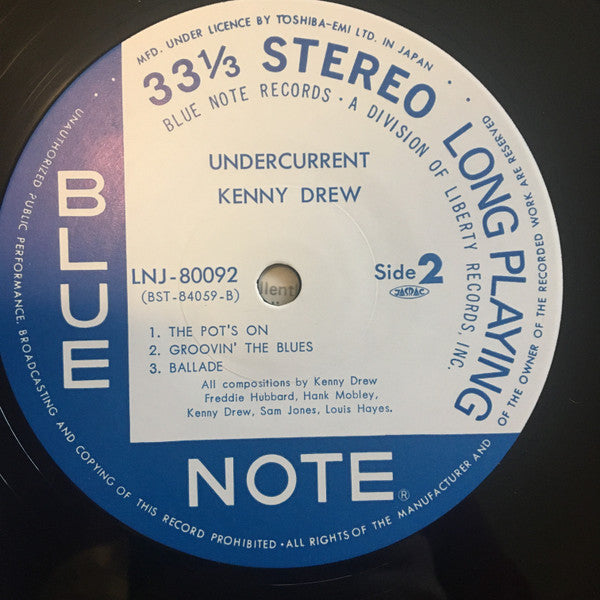 Kenny Drew - Undercurrent (Vinyl, LP, Album, Stereo, Reissue) Near Mint (NM or M-) / Very Good Plus (VG+)