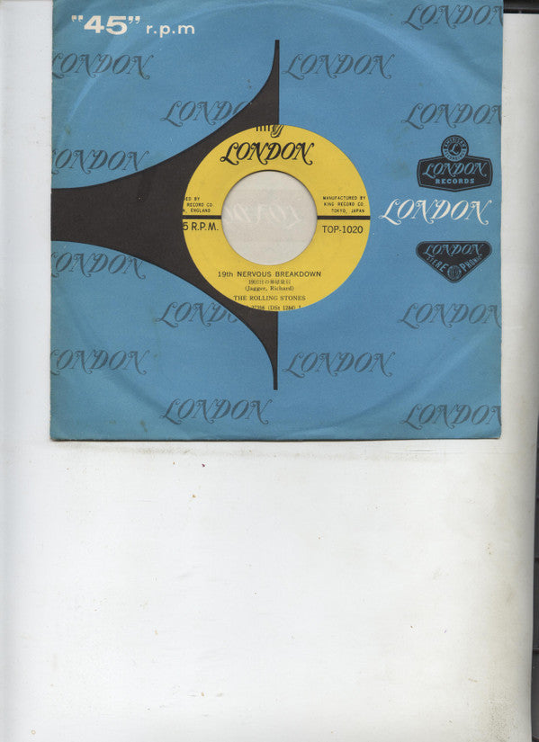The Rolling Stones - 19th Nervous Breakdown = 19回目の神経衰弱 (Vinyl, 7", Single, 45 RPM) Very Good (VG) / Very Good (VG)