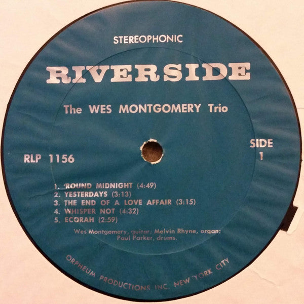 The Wes Montgomery Trio - The Wes Montgomery Trio (Vinyl, LP, Album, Reissue, Stereo) Good Plus (G+) / Very Good Plus (VG+)