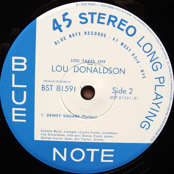 Lou Donaldson - Lou Takes Off (2xVinyl, 12", 45 RPM, Album, Limited Edition, Numbered, Reissue, Stereo) Very Good Plus (VG+) / Near Mint (NM or M-)
