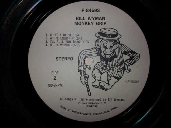 Bill Wyman - Monkey Grip (Vinyl, LP, Album, Promo) Very Good Plus (VG+) / Very Good (VG)