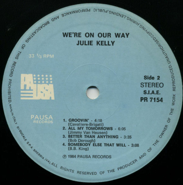 Julie Kelly - We're On Our Way (Vinyl, LP) Very Good (VG) / Very Good (VG)