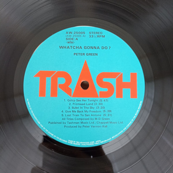 Peter Green (2) - Whatcha Gonna Do? (Vinyl, LP, Album) Near Mint (NM or M-) / Very Good Plus (VG+)