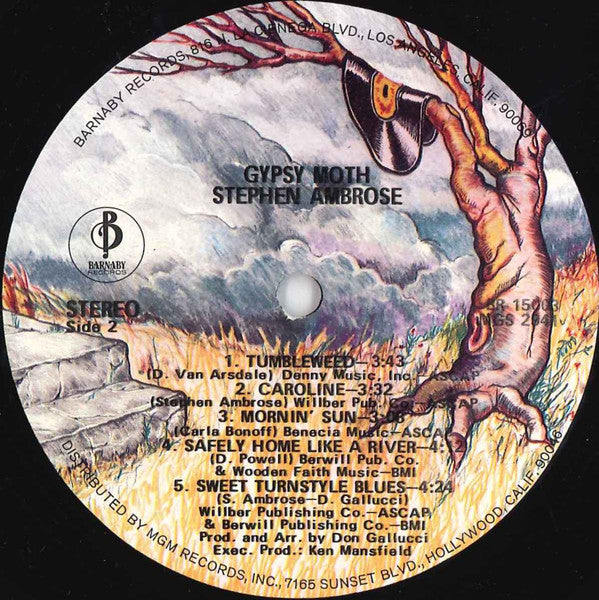Stephen Ambrose - Gypsy Moth (Vinyl, LP, Album) Good Plus (G+) / Good (G)