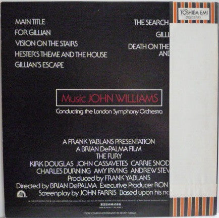 John Williams (4) - The Fury (Original Soundtrack Recording) (Vinyl, LP, Album, Stereo) Very Good (VG) / Very Good (VG)