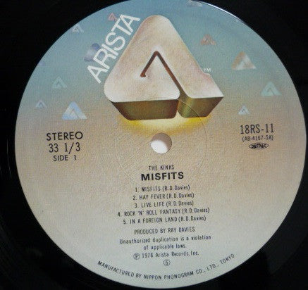 The Kinks - Misfits (Vinyl, LP, Album, Reissue)