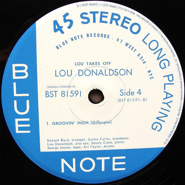 Lou Donaldson - Lou Takes Off (2xVinyl, 12", 45 RPM, Album, Limited Edition, Numbered, Reissue, Stereo) Very Good Plus (VG+) / Near Mint (NM or M-)